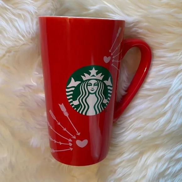 Starbucks Red Heart Mug 16oz Grande - Picture 1 of 5